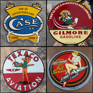 OEM Vente directe d'usine Logo personnalisé Panneaux d'extérieur en porcelaine Plaques rétro en métal directement du fabricant - Product Image 5