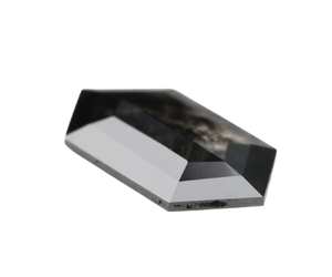 เพชรทรงหกเหลี่ยม OM GEMS น้ำหนัก 1.00 กะรัต เจียระไนแบบเกลือพริกไทย ฝังด้วยเลเซอร์ เพชรเลี้ยงในห้องปฏิบัติการ เพชรเกลือพริกไทยแบบสั่งทำพิเศษ - Product Image 5