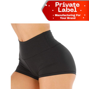 Shorts Deportivos Cortos para Mujer, Shorts de Spandex para Correr, Shorts con Cintura Plegable, Shorts Elásticos para Yoga y Fitness - Product Image 1