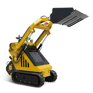 Pala gommata per macchine agricole SK650 350kg mini compact multifunzione EPA CE skid steer loader