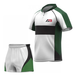 Uniforme de rugby personalizado, conjunto de camiseta y pantalones cortos para partidos, entrenamiento, club, escuela, ropa deportiva, uniforme de rugby - Product Image 1