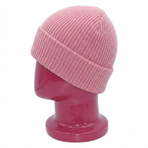 Premium Pink Ribbed Knit Beanie Hat Unisex Cuffed <b>Winter</b> <b>Cap</b> Soft Acrylic Warm Stretch Custom Logo Casual Outdoor Wear - Product Image 5