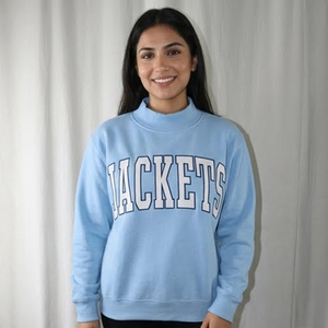 Sudadera de cuello alto para mujer, personalizada, con aplique de chenilla y logo, de forro polar, con hombros caídos, para invierno, estilo chándal, para suministro - Product Image 4