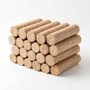 Briquettes de sciure de bois à faible teneur en cendres, combustible biomasse, briquettes de bois à 1 % de cendres, haute densité, combustible de chauffage à combustion propre, approvisionnement industriel en vrac - Product Image 5
