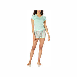 Women's <b>Sets</b> Casual Summer Wear Comfortable T-Shirts and Shorts 2 Pieces <b>Sets</b> 100% Cotton OEM ODM Service Cotton <b>Twin</b> <b>Set</b> - Product Image 1