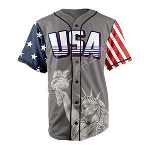 Camiseta de Béisbol Antibacteriana Personalizada, Transpirable, de Alta Calidad, 100% Poliéster, Camisetas Deportivas Sublimadas Baratas para Hombre, Softbol - Product Image 5