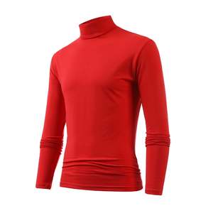 Custom <b>Men</b> Cotton Turtleneck Shirt Slim Fit <b>Thermal</b> Pullover Undershirt Wholesale Apparel Supplier Turtleneck Sweater - Product Image 3