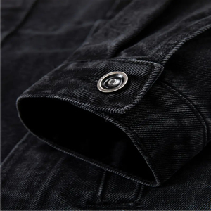 Men Solid Color Denim Jacket Wholesale Custom <b>Jeans</b> Jacket High Quality Manufacturer Pakistan Export Supplier - Product Image 4