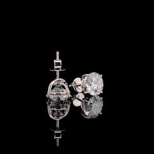 Pendientes de Oro de 14K con Diamante Cultivado en Laboratorio, Certificados por IGI, 2 Ct, Regalo de Aniversario de Bodas para Mujer - Product Image 1