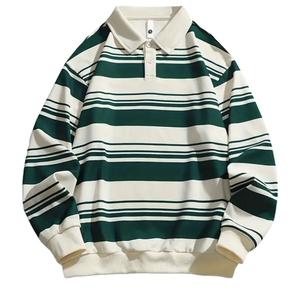 Camiseta Polo de Manga Larga para Hombre, Multicolor y con Diversos Diseños, Estilo Rugby Casual, Personalizable - Product Image 3