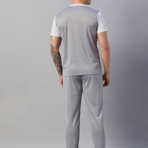 Best Seller Custom Made Slim Fit Men Summer Tracksuit Wholesale High Quality Casual T Shirt And Trouser Set For Sale - Product Image 2