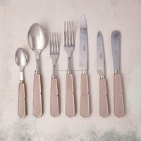 Ensemble de couverts de luxe, design personnalisé, manches en résine, ensembles d'argenterie dorée, accessoires de table de mariage