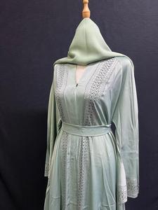 New Dubai style abaya Traditional Islamic Women's Saudi Arabian Abaya Spring Polyester Breathable Ankle Length Muslim - Product Image 4