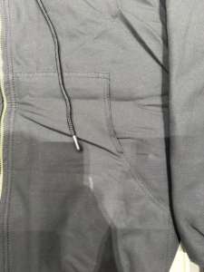 Chaquetas con capucha de lona de algodón vintage para trabajo, cálidas, de peso pesado, de corte regular, transpirables, ecológicas, bordadas, de color liso. - Product Image 2