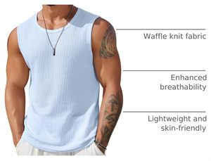 Camiseta Deportiva sin Mangas para Hombre, Transpirable, de Secado Rápido, Ecológica, de Spandex/Algodón, para Gimnasio, Entrenamiento, Running, Fisicoculturismo - Product Image 5