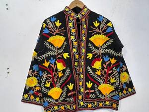 Veste d'hiver matelassée Kantha en coton écologique réversible à imprimé floral indien pour femmes et filles - Product Image 4