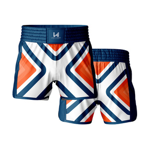 Pantalones Cortos de MMA, Boxeo y Muay Thai Duraderos, Ligeros, Transpirables y Resistentes al Encogimiento, con Logotipo Personalizado en la Parte Delantera y Trasera, Unisex, 100% Poliéster - Product Image 6