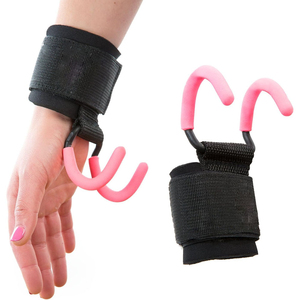 Professional Cotton Adjustable Rod Hooks Wrist Support <b>Straps</b> for Gym Weight Lifting Exercises - Product Image 5
