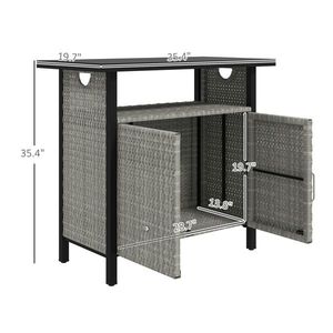 Armadio in Rattan Elegante e Resistente, Armadietti per un'Efficiente Organizzazione di Casa o Ufficio - Product Image 3