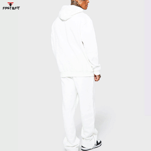 Ensemble de survêtement décontracté à capuche unisexe de haute qualité, imperméable, coupe-vent, solide, personnalisé, 100% coton, léger et respirant - Product Image 2