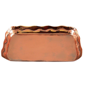 Round Pure Copper Hammered Food Serving <b>Tray</b> For Home Hotel And Restaurant Use Tabletop Snacks & Drinks Serving <b>Trays</b> - Product Image 2