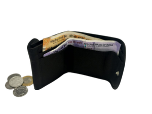 Portefeuille pour femme en cuir de chèvre noir WI 184, portefeuille en cuir véritable, qualité supérieure, durable, fin, élégant, option cadeau - Product Image 6