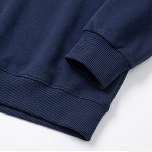 Custom Logo Front Men's Fleece Quarter Zip Pullover Sweatshirt Casual <b>Mock</b> <b>Neck</b> Long Sleeve Solid Color Winter Warm <b>Tops</b> - Product Image 3