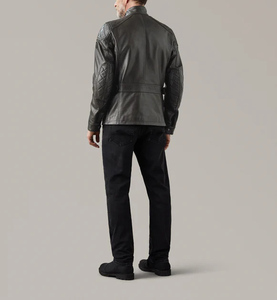 Chaqueta de Cuero para Hombre, Estilo Vaquero, con Cuello Alto, Hecha a Medida en Pakistán con Tela Vaquera, Mejor Precio al por Mayor, Oferta OEM - Product Image 4