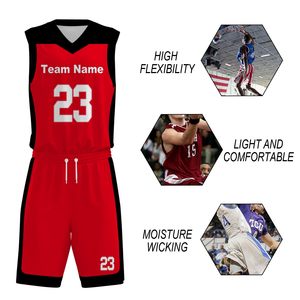 Tenue de basket-ball pour le jour du match, tissu de haute qualité avec un look professionnel, ensemble de tenue de basket-ball respirant - Product Image 6