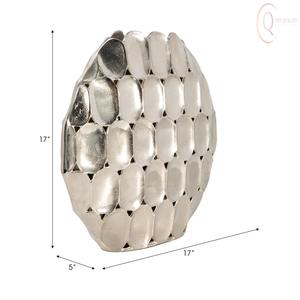 Modern Metal Tabletop <b>Vase</b> for Living Room Bedroom and Office Decor with Sleek Finish and Strong Structure - Product Image 4