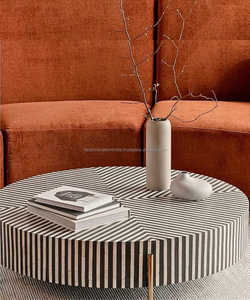 โต๊ะกาแฟฝังกระดูกสวยงามไม่เหมือนใครงานประดิษฐ์สไตล์ที่ยั่งยืนสำหรับพิธีล้างบาปและบาร์มิทซ์วาห์ - Product Image 3