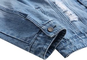 Veste en jean robuste de qualité supérieure pour homme – Veste en jean bleue durable pour homme, idéale pour les aventures en plein air, les tenues décontractées et les voyages - Product Image 2