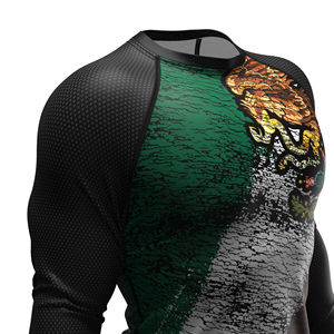 Rashguard para Hombre a Precio Económico, Rashguard de Poliéster para MMA, Rashguard de Manga Larga con Compresión para BJJ - Product Image 4