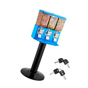 Distributore Automatico di Caramelle a Tre Scomparti con Supporto, Macchina per Caramelle e Gomme da Masticare - Product Image 1