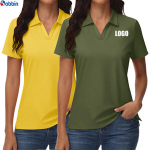 Chemises polo pour femmes, vente chaude, style décontracté d'été, chemises à manches courtes de couleur unie pour femmes, logo personnalisé, respirantes, meilleur jersey tricoté - Product Image 6