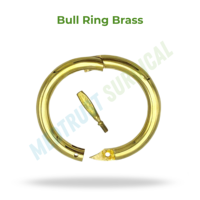 Stainless Steel Heavy Duty Corrosion Resistant Bull Ring Standard Size Farm Animal Veterinary Instrument for Cattle Nose Control