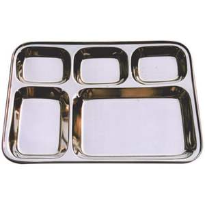 Thalis en acier ensemble de thalis en acier stl compartiment en acier inoxydable thali plateau de nourriture thali plats en acier inoxydable royaume-uni thali plaque tache - Product Image 1