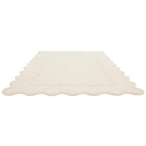 ZandH Home Handmade <b>Hand</b> <b>Tufted</b> White Wool <b>Rug</b> Thick Modern Abstract Pattern Pet Friendly Cushioned Non-Slip Custom Design <b>Rug</b> - Product Image 5