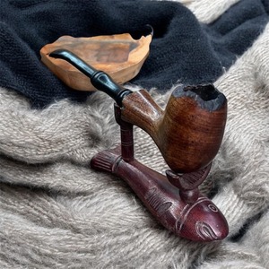 Pipa de fumar de madera premium hecha a mano, pipa de tabaco clásica rústica de madera natural, artículo de regalo a bajo costo por AALIYAN IMPEX - Product Image 6