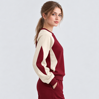 Nouveau sweat-shirt pour femme en tissu tricoté de qualité supérieure, absorbant l'humidité, confortable, facile d'entretien, durable