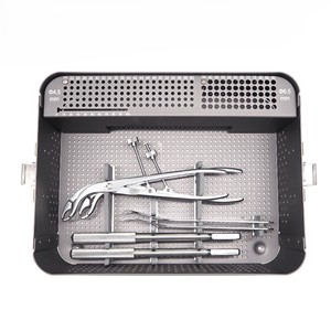 Kit de Instrumentos para Cirugía Ortopédica de Fragmentos Grandes, Placa de Bloqueo Óseo y Tornillos, Herramientas de Acero Inoxidable con Caja de Esterilización - Product Image 2