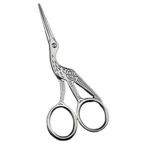 Ciseaux de broderie vintage en gros, mini-ciseaux en acier inoxydable motif grue, meilleurs ciseaux de couture et de tailleur - Product Image 3