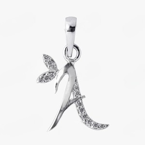 Elegant And Best Selling A <b>Initial</b> Letter <b>Pendant</b> 925 Sterling <b>Silver</b> Custom Alphabet Charm Personalize Necklace Gift for Unisex - Product Image 1