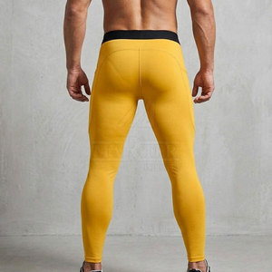 High Performance <b>Activewear</b> Men Compression <b>Leggings</b> with Elastic Waist and Quick Dry for Training Running Exercise and Sports - Product Image 5