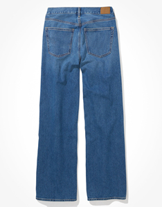 New High Waist Straight Baggy Fit Comfortable Women's Denim Jeans Casual Summer Breathable Quick Dry Medium Wash Women Pants - Product Image 2