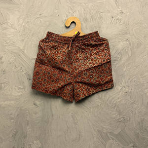 Pantalones Cortos de Verano para Mujer, de Algodón, con Estampados de Bloques Inspirados en Jaipur Ajrakh, Hermoso Diseño, Hechos por Artesanos, Estilo Bohemio, Elásticos - Product Image 1