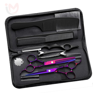 Juego de Tijeras de Corte de Pelo Profesionales de Color Personalizado, Herramientas de Peluquería de Acero Inoxidable, Duraderas, de Alta Calidad, con Logotipo Personalizado - Product Image 1