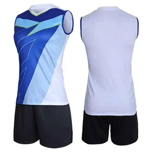 Wholesale Unisex <b>Volleyball</b> Uniform <b>Set</b> Adults 100% Polyester Quick Dry Breathable Lightweight Custom Player Name Sports Uniform - Product Image 3