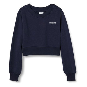 Sudadera Corta para Mujer, Estilo Informal, Holgada, de Color Liso, Tallas Grandes, la Más Moderna - Product Image 1