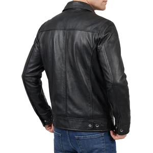 Chaqueta de cuero con efecto tie-dye para hombre, diseño de patrón sólido, chaqueta de cuero genuino, estilo urbano moderno, ropa de moda colorida. - Product Image 2